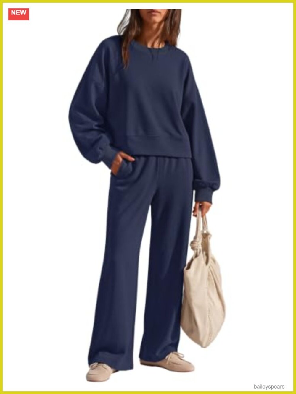 Two Piece Wide Leg Sweatsuit Set Cropped Drop Shoulder Lounge Outfit